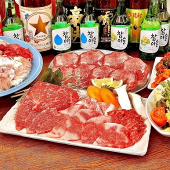 應大眾要求回歸！[附無限暢飲]享受特選和牛牛排◆標準套餐10道菜5,000日圓（含稅）