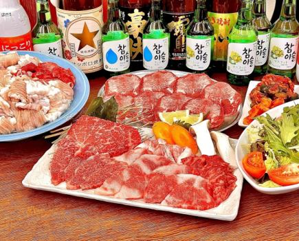 Returned due to popular demand! [Includes all-you-can-drink] Enjoy specially selected Wagyu steak ◆Standard course 10 dishes 5,000 yen (tax included)