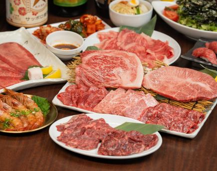 宴会コース！【飲み放題付】お刺身や特選赤身肉を存分に堪能◆プレミアムコース17品8000円(税込)