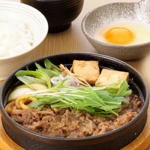 【木曽路の割下使用】牛すき焼き定食