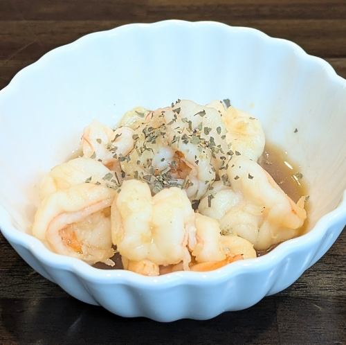 エビのニンニクしょうゆ炒め