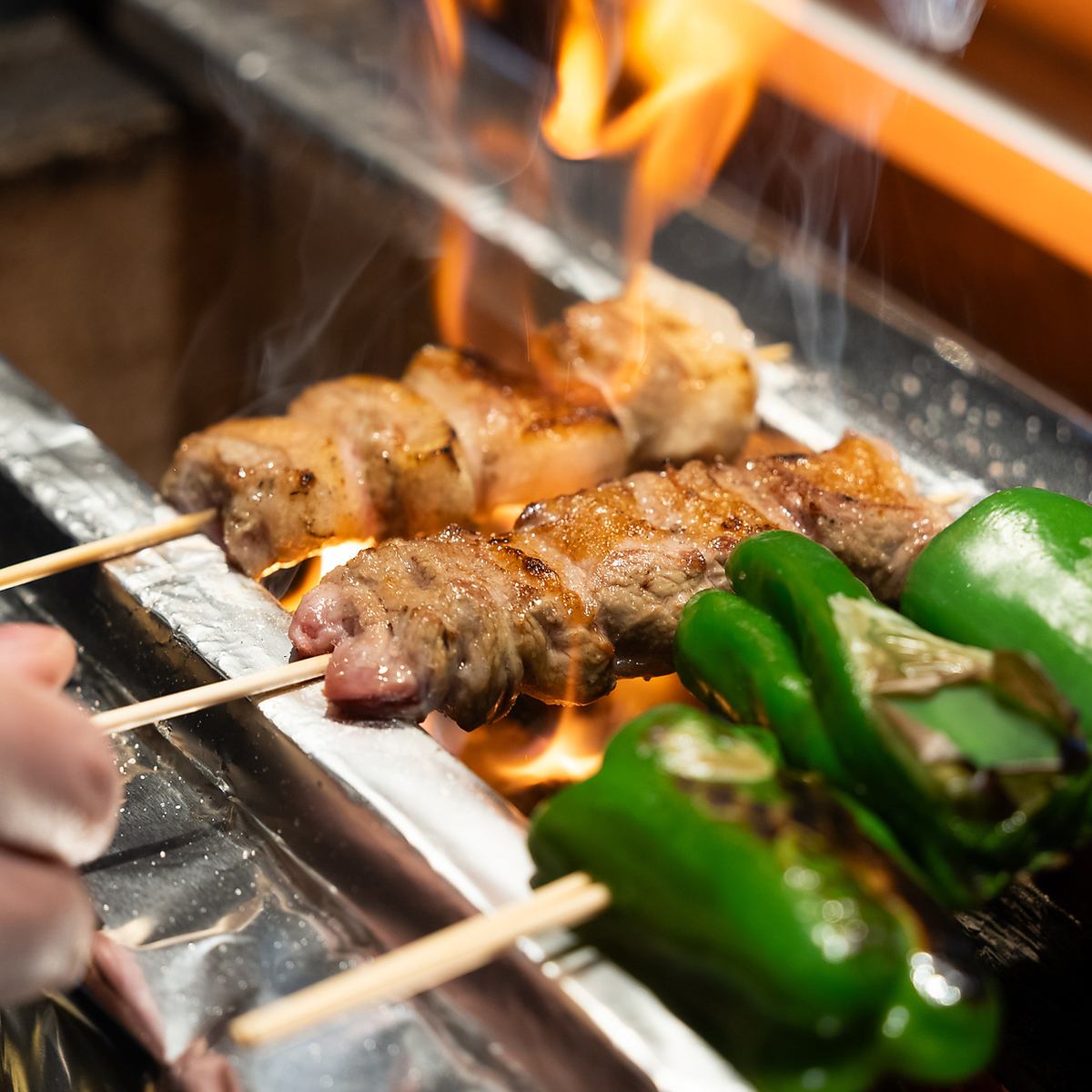 もつ串の専門店。松山では珍しいもつ串を是非ご堪能あれ！