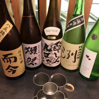 【日本酒限定飲放題コース】日本酒40種類が飲み放題!!!