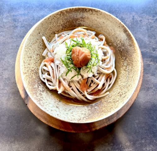【僅限8月、9月】紀州南高梅子磨碎蕎麥麵
