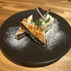 【カフェ】ベルギーワッフルチョコ