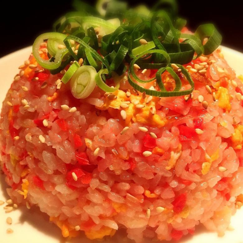 Red ginger fried rice