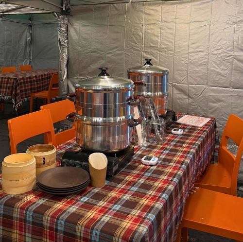 テントの中はほかほか♪