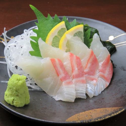 Red sea bream sashimi/yellowtail sashimi