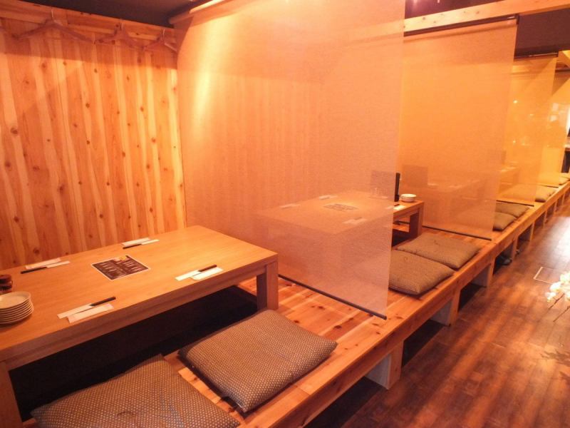 Half of the Kaiseki seats are half compartment! Do not worry about the party and have a party!