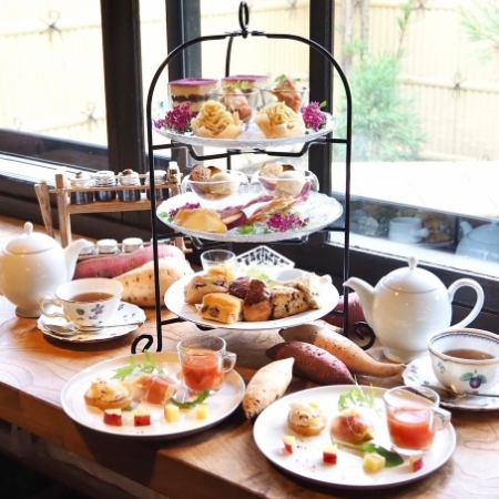 11月限定【AFTERNOON TEA SET】お芋のアフタヌーンティー　B SET