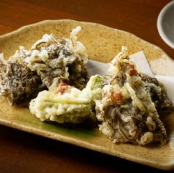 Mozuku seaweed tempura