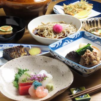 【旬の食材を存分に味わう】ひと時おまかせコース　＊お料理10品 13,200円（税込）