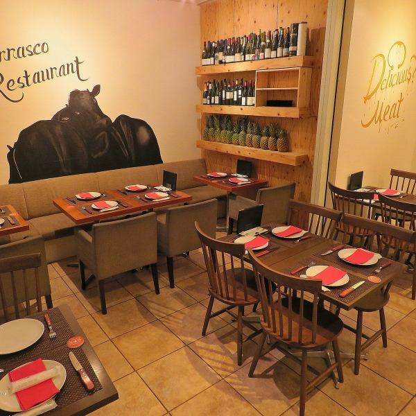A casual churrasco restaurant near Shibuya Station.The restaurant can be reserved for private parties of various companies and wedding after-parties.Standing dining for up to 50 people.