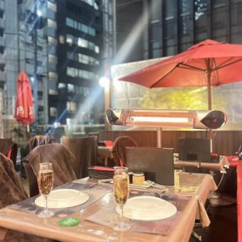 ■Heated terrace limited plan■♪ All-you-can-eat & all-you-can-drink Churrasco, 20 varieties, 7018 → 5,000