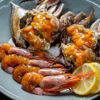 【豪華コース料理】北海道函館産の新鮮な蟹を使ったカンジャンケジャンなど全6品◆4980円(税込)
