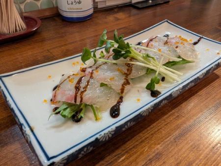 真鯛のカルパッチョ