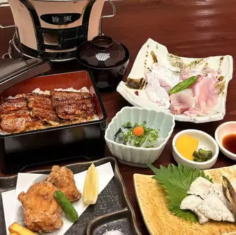 【鰻とふぐ】夏季限定コース全６品　愛知県産鰻・長崎県とらふぐ(ご予約限定）7500円⇒6500円