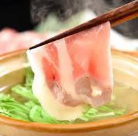 [Most popular] Agu pork rose & loin meat Aimori shabu-shabu course
