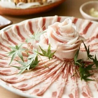 Most popular♪ [Shabu-shabu] Agu pork belly & Agu pork loin combination Ryukyu 7-item kaiseki course