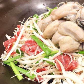 【人气套餐◎】宫城县产牡蛎烤肉等5道菜“牡蛎炒肉” / 2,850日元（含税）