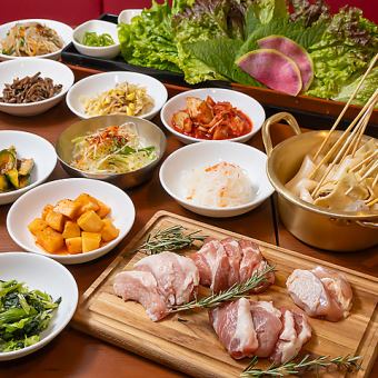 [Lunch only: Until 5pm on weekdays/Until 3pm on weekends and holidays] ★All-you-can-eat samgyeopsal for 2,280 yen★
