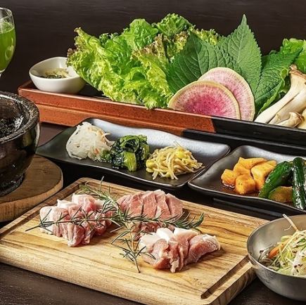 【삼겹살 뷔페】사츠마 차 미돼지 먹기 비교 & 20종류 이상의 야채 뷔페 2,980엔