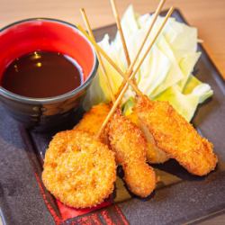 Assorted kushikatsu