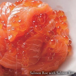 Salmon roe tossed in salmon