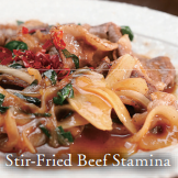 Stir-fried beef stamina