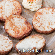 Salt-grilled yam