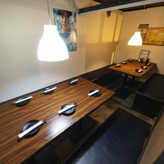 【半個室】6名※2部屋つなげて最大12名様で利用できる個室にもなります。