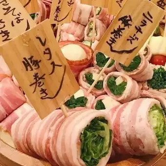 평일 3H 주말 2H 음료 무제한 【순한 고기 야채 감기 코스】 생맥주 첨부 음료 무제한!요리 7품 4,500엔(부가세 포함)