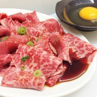 黒毛和牛焼きすき（玉子つき）