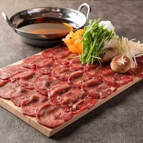 Our store's most popular "beef tongue shabu-shabu" ☆ You won't be able to stop chopsticks...We have received many additional orders!