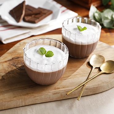 Chocolate panna cotta