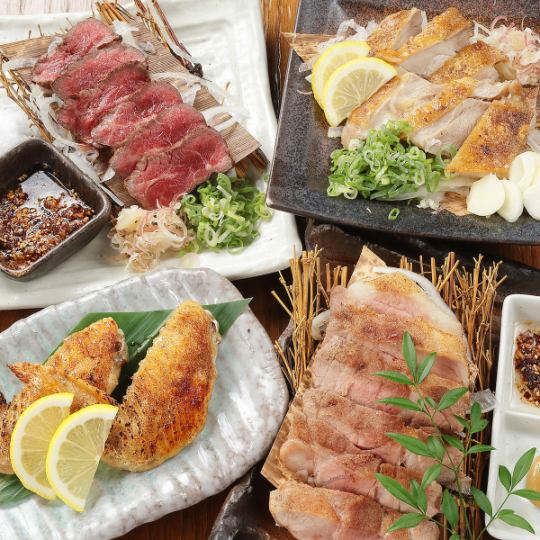 お肉も充実！！藁で炙った阿波尾鶏や阿波牛も大人気！！鰹だけじゃない！