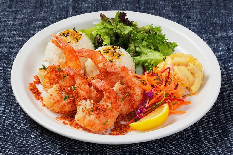 ノースショア ガーリックシュリンプ プレート