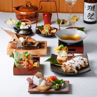 【秋会席】鱧と松茸の秋会席　8,000円（税込）