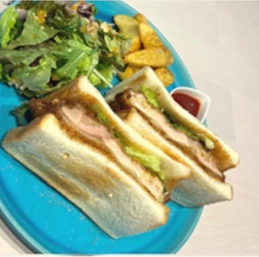 pork cutlet sandwich plate