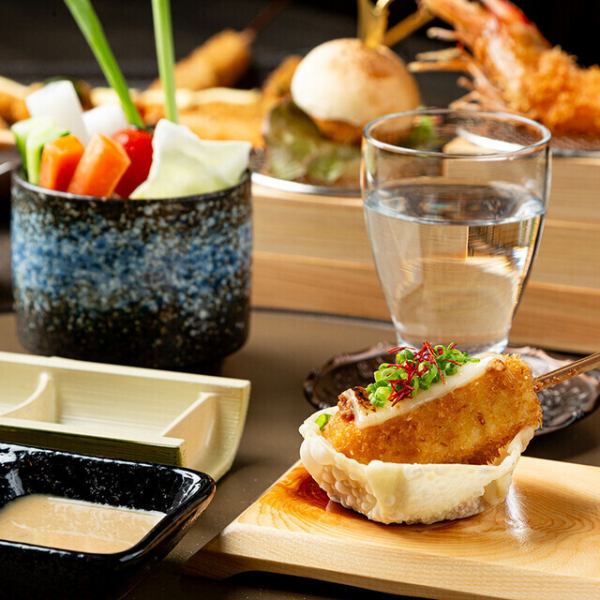 お酒との相性も◎こだわりの珍しい串カツメニュー