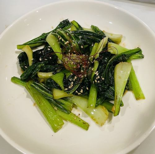 青菜炒めガーリック風味