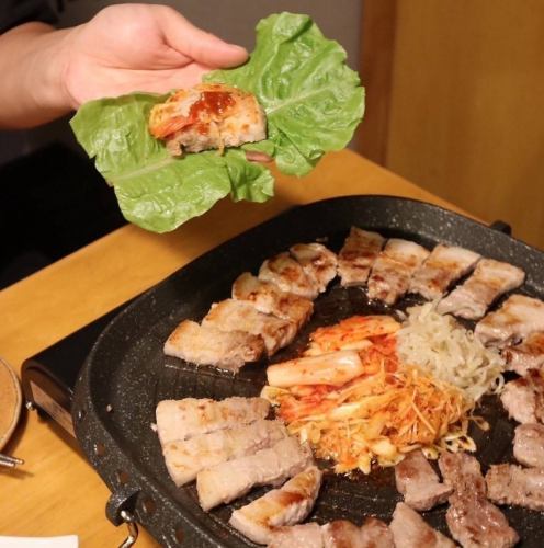 国産豚のサムギョプサル