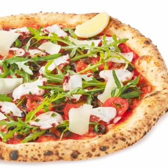 Santa Lucia with Octopus and Rocket