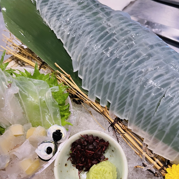 Live squid taken directly from the tank inside the store! Extremely fresh!