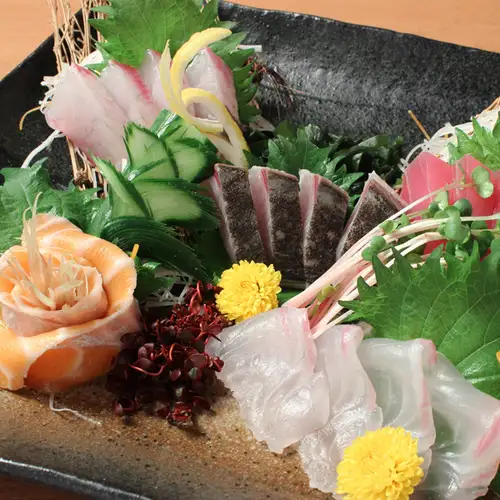 旬魚のお造りを堪能