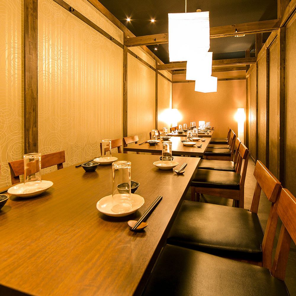 We have prepared private rooms where even a large number of people can sit comfortably.
