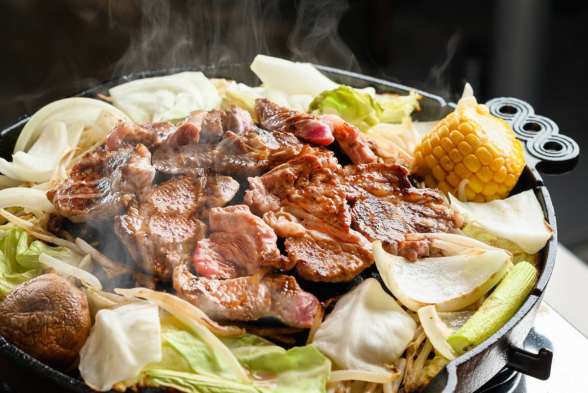 厳選黒毛和牛とジンギスカンが楽しめるコースをご用意！