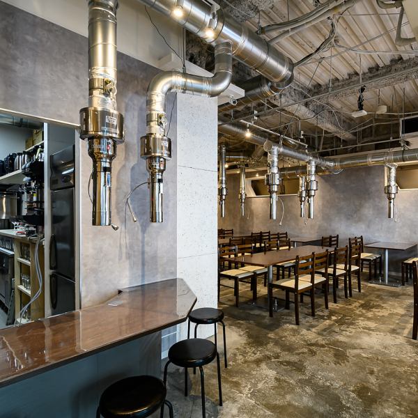 モダンでお洒落な内はお1人様や観光客や出張の方もお気軽にご利用いただけます。