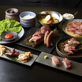 ◆特色肉类套餐◆10道菜品6,000日元*含2小时无限畅饮