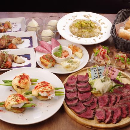 ★歓送迎会★【はじめてなら】『熟成肉２種盛り合わせコース』